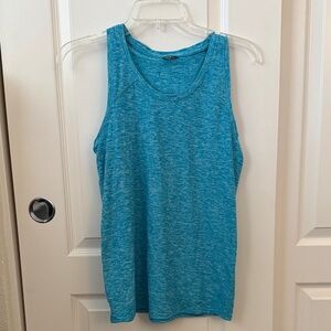 Oiselle original Lux tank 6 heathered blue